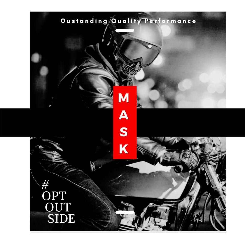 motorcycle skull design facemask