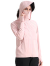 FabSports UV SunScreen Lightweight Pink Jacket with UPF 50+ For Women
