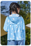 FabSports Kids Sun Protection Jacket – UPF 50+ Lightweight Hooded Jacket for Boys & Girls - Age 5 to 10 years, Breathable Fabric, UV Protection, Zipper Closure, Ideal for Outdoor & Everyday Wear