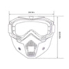 FabSports WhiteRed protective goggles Anti UV Mask