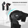 FabSports Black Knee & Elbow Guard, Flexible Breathable Adjustable Knee Shin Armor Elbow Protector .