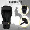 FabSports Black Knee & Elbow Guard, Flexible Breathable Adjustable Knee Shin Armor Elbow Protector .