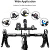 FabSports Black lightweight Aluminium Bicycle Handlebar extender for Headlamps