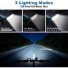FabSports Waterproof Red Bicycle LED Headlight with Horn