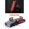 FabSports Waterproof Multi functional Bicycle combo of Headlight & Tail Light with usb charging