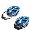 FabSports White Blue Light weight Bicycle / Bike Helmet with flexible padding.