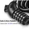 FabSports Bike Lock Cable,4 Feet / 1.2 meter, High Security 5 Digit Resettable Combination Coiling Bicycle Cable Lock for Bicycle Outdoors.