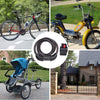FabSports Bike Lock Cable,4 Feet / 1.2 meter, High Security 5 Digit Resettable Combination Coiling Bicycle Cable Lock for Bicycle Outdoors.