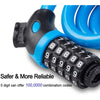 FabSports Bike Lock Cable,4 Feet / 1.2 meter, High Security 5 Digit Resettable Combination Coiling Bicycle Cable Lock for Bicycle Outdoors.