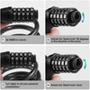 FabSports Bike Lock Cable,4 Feet / 1.2 meter, High Security 5 Digit Re-settable Combination Coiling Bicycle Cable Lock for Bicycle Outdoors.