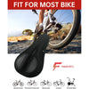 FabSports Bike/Bicycle Seat Cover with Thick soft Padded Gel & Memory foam for extra Comfort for endurance and long rides for Cycling, Spinning Class, Exercise Bike etc
