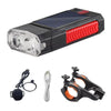 FabSports Bicycle LED Headlight, USB & Solar Rechargeable Bike Light and Waterproof & Easy to install.