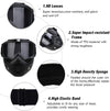 FabSports protective goggles with detachable mask, Anti UV, Windproof, soft foam padded for comfort.