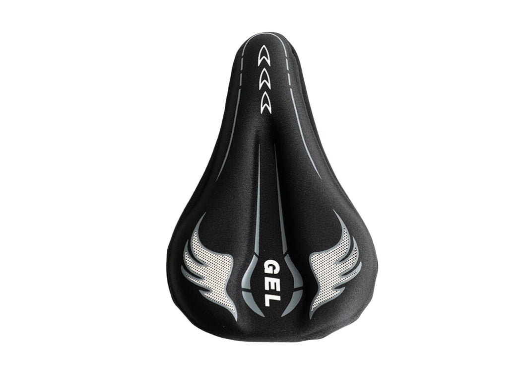 FabSports Bike/Bicycle Seat Cover with Thick soft Padded Gel & Memory foam for endurance and long rides for Cycling, Spinning Class, Exercise Bike etc