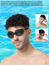 Load image into Gallery viewer, FabSports Anti-Fog &amp; Anti-UV Unisex Blue Swim Goggles
