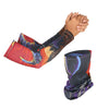 FabSports Cooling Tatoo Arm Sleeves & Bandana combo for Men & Women with UV Protection, Quick Dry