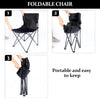 FabSports Camping Folding Collapsible Chair with Carrying Bag