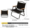 FabSports Alloy Steel Portable Foldable Chair - Compact Aluminium Chair with Armrests for Travel