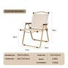 FabSports Alloy Steel Portable Foldable Chair - Compact Aluminium Chair with Armrests for Travel