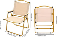 Load image into Gallery viewer, FabSports Alloy Steel Portable Foldable Chair - Compact Aluminium Chair with Armrests for Travel
