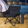 FabSports Foldable Camping Lightweight Portable Folding Black Chair