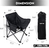 FabSports Foldable Camping Lightweight Portable Folding Black Chair