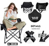 FabSports Foldable Camping Lightweight Portable Folding Black Chair