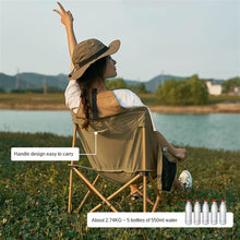 Load image into Gallery viewer, FabSports Foldable Camping Lightweight Portable Folding Beige Chair
