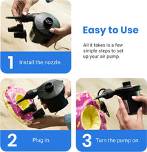 Load image into Gallery viewer, FabSports Air Pump for Inflatables,220-240V, Black
