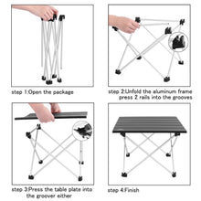 Load image into Gallery viewer, FabSports Folding Camping Collapsible Portable Table with Carry Bag
