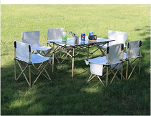 Load image into Gallery viewer, FabSports Folding Camping Collapsible Portable Table with Carry Bag
