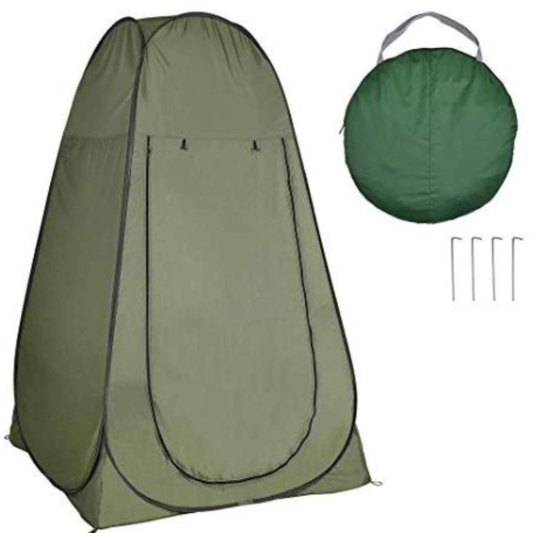FabSports Portable Green Tent for Camping, Hiking, Beach, Outdoors and Picnic with Bag