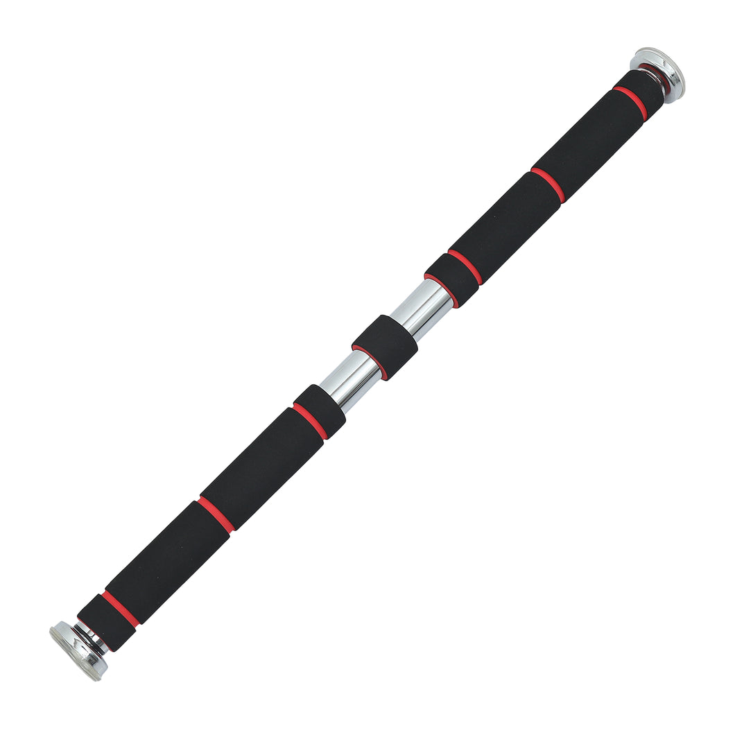 FabSports Adjustable Pull-Up Bar with Foam Grip Handles, Non-Slip Rubber Design, and Scratch-Free Lever for Full-Body Workouts at Home or Gym
