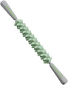 FabSports Muscle Roller Stick for Athletes - 17" Deep Tissue Massager with Wolf-Tooth Rollers & Silent Bearings - Targeted Trigger Point Therapy for Back, Neck, Legs, Thighs & Calf Recovery - Portable Yoga Fitness Tool, Green