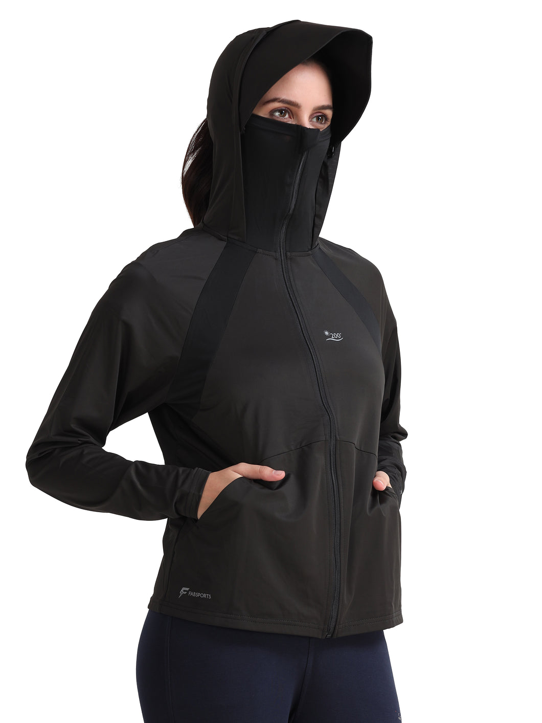 FabSports UV SunScreen Lightweight Jacket with UPF 50+ for Women