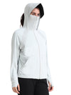FabSports UV SunScreen Lightweight Grey Jacket with UPF 50+ For Women
