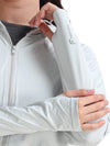 FabSports UV SunScreen Lightweight Grey Jacket with UPF 50+ For Women