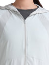 FabSports UV SunScreen Lightweight Grey Jacket with UPF 50+ For Women