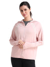 FabSports UV SunScreen Lightweight Pink Jacket with UPF 50+ For Women