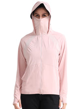 Load image into Gallery viewer, FabSports UV SunScreen Lightweight Pink Jacket with UPF 50+ For Women
