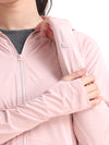 FabSports UV SunScreen Lightweight Pink Jacket with UPF 50+ For Women