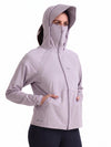 FabSports Women's UV Protection Sun Screen Jacket, Full Zip Sun Protection Clothing, Lightweight with UPF 50+ Protection for Outdoors, with Pockets, Sun Protective Clothing for Women, Purple
