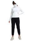 FabSports UV SunScreen Lightweight Grey Jacket with UPF 50+ For Women (WHITE)