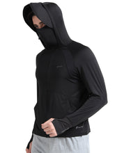 Load image into Gallery viewer, FabSports Men&#39;s UV Protection Sun Screen Jacket, Full Zip Sun Protection Clothing, Lightweight with UPF 50+ Protection for Outdoors, with Pockets, Sun Protective Clothing for Men, Black
