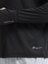 Load image into Gallery viewer, FabSports Men&#39;s UV Protection Sun Screen Jacket, Full Zip Sun Protection Clothing, Lightweight with UPF 50+ Protection for Outdoors, with Pockets, Sun Protective Clothing for Men, Black
