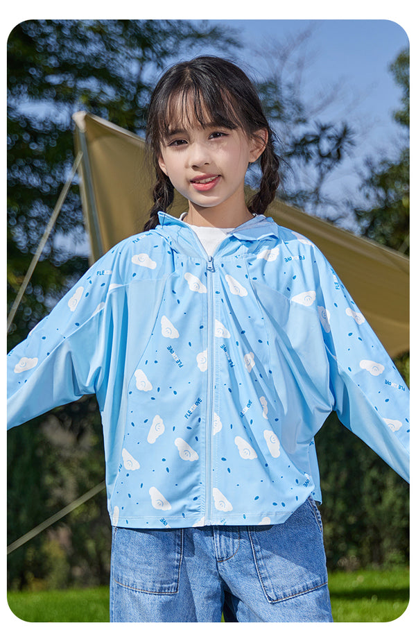 FabSports Kids Sun Protection Jacket – UPF 50+ Lightweight Hooded