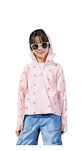 Load image into Gallery viewer, FabSports Kids Sun Protection Jacket – UPF 50+ Lightweight Hooded Jacket for Boys &amp; Girls - Age 5 to 10 years, Breathable Fabric, UV Protection, Zipper Closure, Ideal for Outdoor &amp; Everyday Wear, Pink
