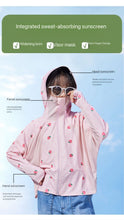 Load image into Gallery viewer, FabSports Kids Sun Protection Jacket – UPF 50+ Lightweight Hooded Jacket for Boys &amp; Girls - Age 5 to 10 years, Breathable Fabric, UV Protection, Zipper Closure, Ideal for Outdoor &amp; Everyday Wear, Pink
