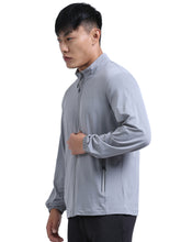 Load image into Gallery viewer, FabSports Men&#39;s UPF 50+ Sun Protection Jacket – Lightweight, Full Zip Summer Jacket with Quick-Dry Fabric, Reflective Strips &amp; Pockets – Ideal for Outdoor Activities
