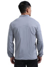 FabSports Men's UPF 50+ Sun Protection Jacket – Lightweight, Full Zip Summer Jacket with Quick-Dry Fabric, Reflective Strips & Pockets – Ideal for Outdoor Activities